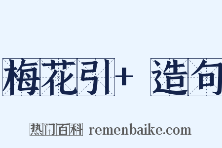 梅花引+造句是什么意思的图片